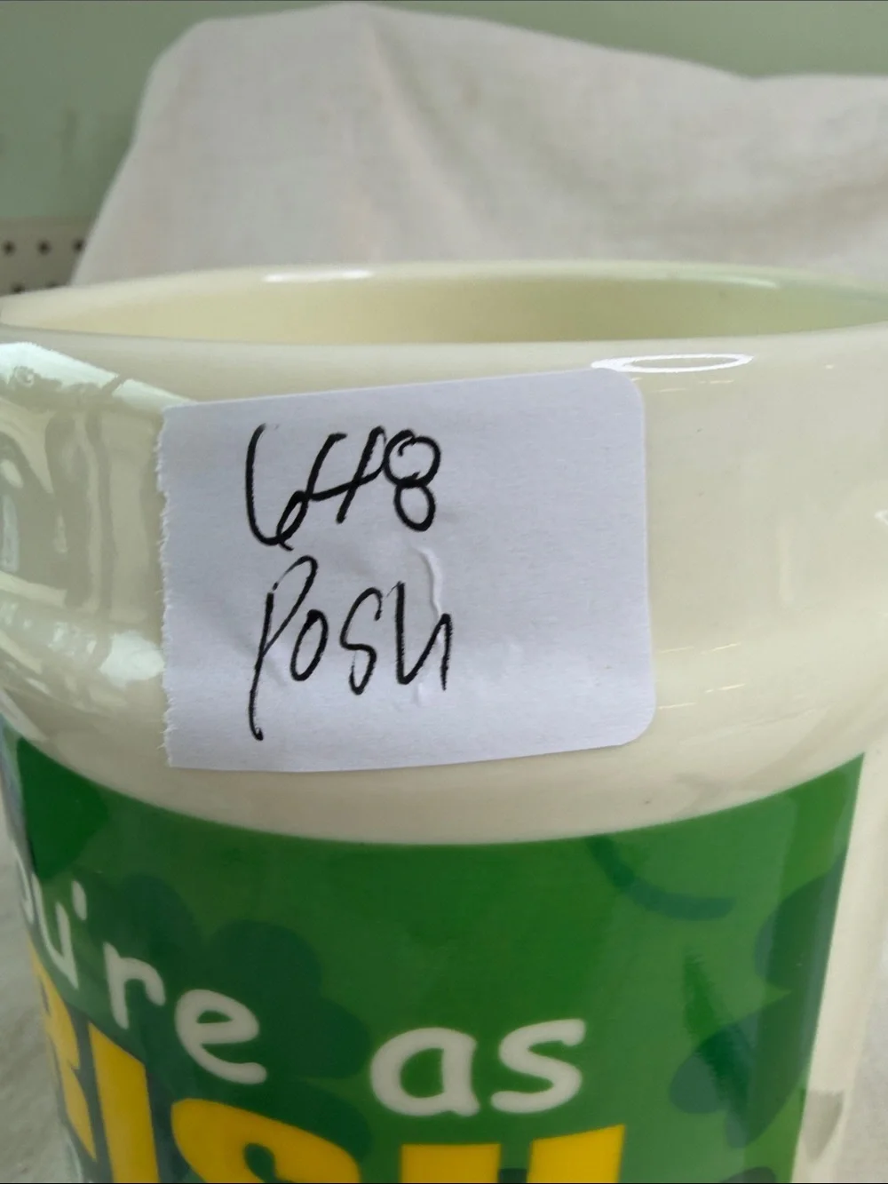 You're As Irish As You Wanna Be Ceramic Beer Stein - Green - Picture 5 of 5